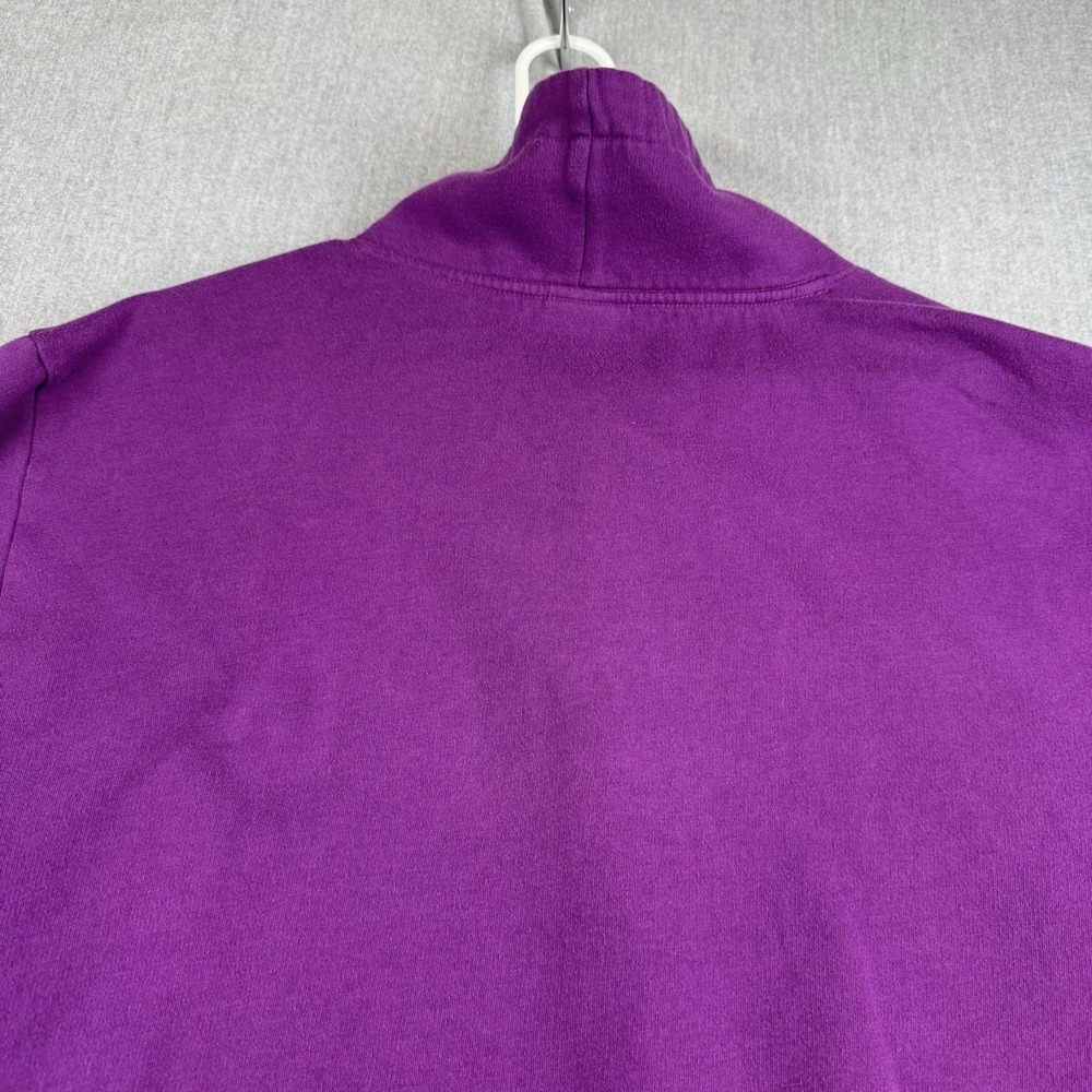 Pink Victorias Secret Fleece Lined Sweater Womens XL Violet Flower Sleeves - Picture 10 of 16